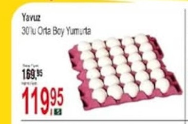 Yavuz 30'Lu Orta Boy Yumurta