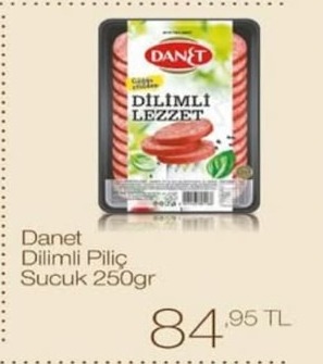 Danet Dilimli Piliç Sucuk 250Gr