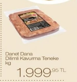 Danet Dana Dilimli Kavurma Teneke Kg