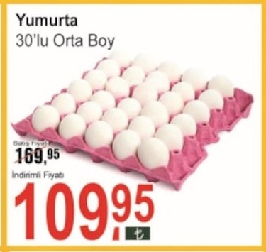 Yumurta 30'Lu Orta Boy