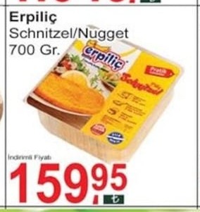 Erpiliç Schnitzel/Nugget 700 Gr.