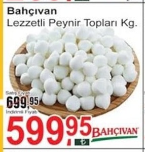 Bahcivan Lezzetli Peynir Toplari Kg.