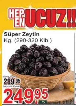 Süper Zeytin 290-320 Klb