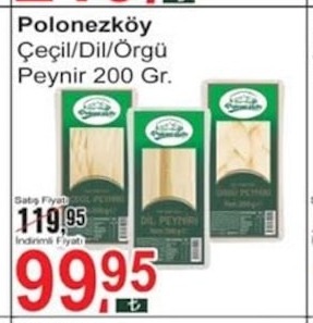 Polonezköy Çeçil/Dil/Örgü Peynir 200 Gr.