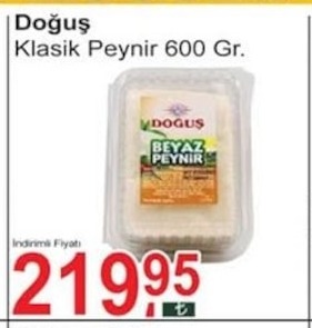 Doğuş Klasik Peynir 600 Gr