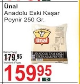 Ünal Anadolu Eski Kaşar Peynir 250 Gr