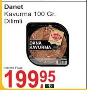 Danet Kavurma 100 Gr. Dilimli