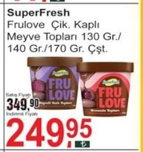 Superfresh Fıru Love Meyve Topları 130 Gr.