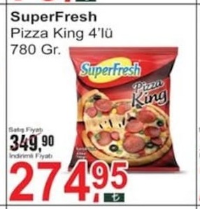 Superfresh Pizza King 4'Lü 780 Gr.