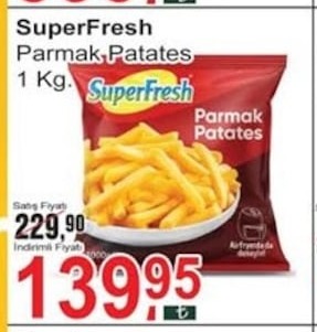 Superfresh Parmak Patates 1 Kg
