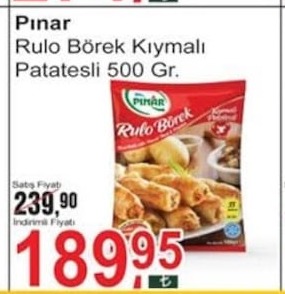 Pinar Rulo Börek Kıymalı Patatesli 500 Gr
