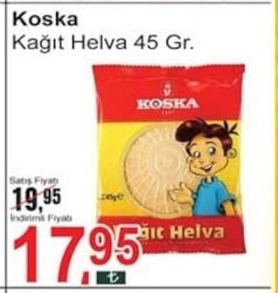 Koska Kağıt Helva 45 Gr.