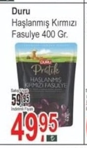 Duru Haşlanmış Kırmızı Fasulye 400 Gr.
