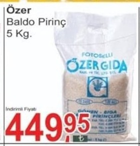 Özer Baldo Pirinç 5 Kg