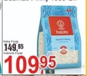 Hasata Basmati Pirinç 1000 Gr.