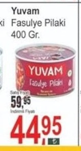Yuvam Fasulye Pilaki 400 Gr.