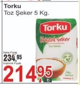 Torku Toz Şeker 5 Kg.