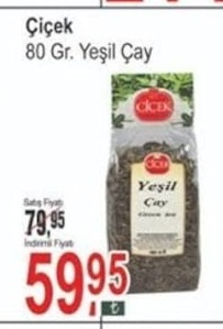 Çiçek 80 Gr. Yeşil Çay