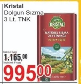 Kristal Dolgun Sızma 3 Lt.