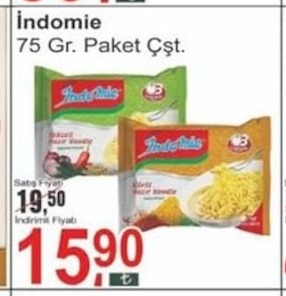 Indomie Noodle 75 Gr Paket Çst
