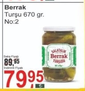 Berrak Turşu 670 Gr