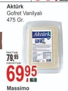 Aktürk Gofret Vanilyalı 475 Gr.