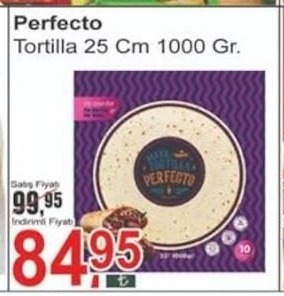 Perfecto Tortilla 25 Cm 1000 Gr