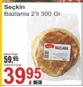 Seçkin Bazlama 2'Li 300 Gr