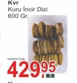 Kvr Kuru İncir Dizi 600 Gr.