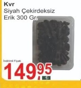 Kvr Siyah Çekirdeksiz Erik 300 Gr.