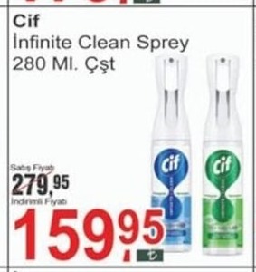 Cif Infinite Clean Sprey 280 Ml.