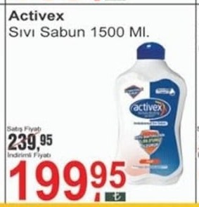 Activex Sıvı Sabun 1500 Ml
