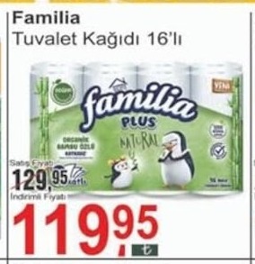 Familia Tuvalet Kağıdı 16'Lı