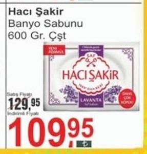 Haci Şakir Banyo Sabunu 600 Gr.