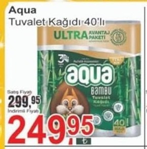 Aqua Tuvalet Kağıdı 40'Lı