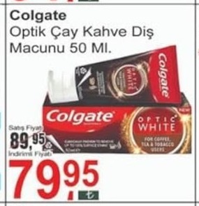 Colgate Optik Çay Kahve Diş Macunu 50 Ml.