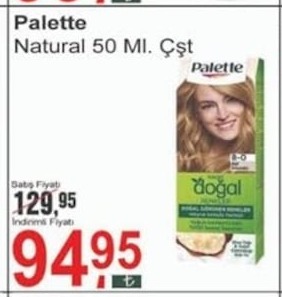 Palette Natural Saç Boyası 50 Ml.