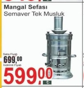 Mangal Sefasi Semaver Tek Musluk