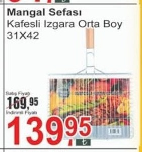 Mangal Sefasi Kafesli Izgara Orta Boy 31X42