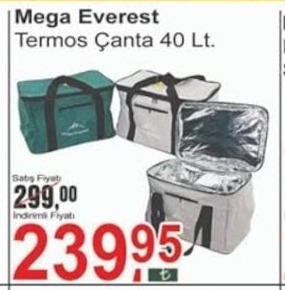 Mega Everest Termos Çanta 40 Lt.