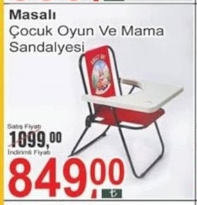 Masalı Çocuk Oyun Ve Mama Sandalyesi