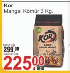 Kor Mangal Kömür 3 Kg.