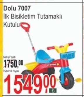 Dolu 7007 Ilk Bisikletim Tutamakli Kutulu