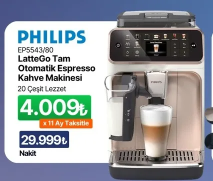 Philips Ep5543/80 Lattego Tam Otomatik Espresso Kahve Makinesi