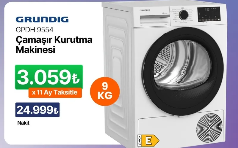 Grundig Gpdh 9554 Çamaşır Kurutma Makinesi