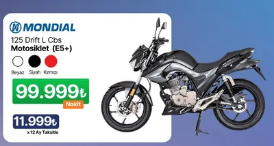 Mondial 125 Drift L Cbs Motosiklet (E5+)