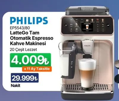 Philips Ep5543/80 Lattego Tam Otomatik Espresso Kahve Makinesi