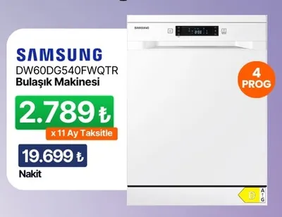 Samsung Dw60Dg540Fwqtr Bulaşık Makinesi