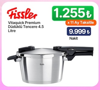 Fissler Vitaquick Premium Düdüklü Tencere 4.5 Litre