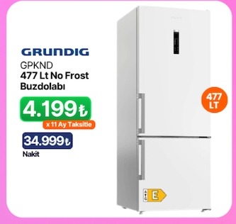 Grundig Gpknd 477 Lt No Frost Buzdolabı